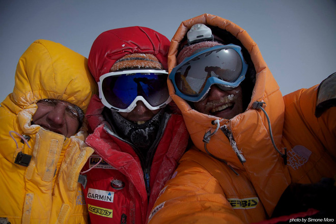 Simone Moro Tamara Lunger Manaslu invernale Simone Moro Tamara Lunger Manaslu invernale