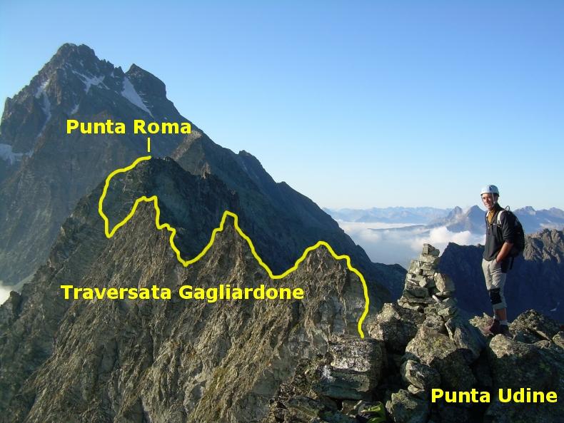 Alpinismo in Piemonte: Monviso, cresta Punta Roma Punta Udine Alpinismo in Piemonte: Monviso, cresta Punta Roma Punta Udine